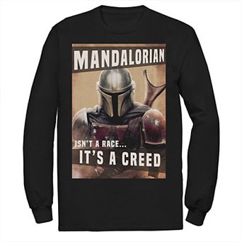 Men's Star Wars The Mandalorian It Isn't A Race It's A Creed Tee