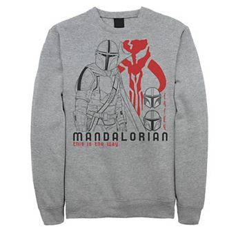 Men's Star Wars The Mandalorian This Is The Way Line Art Sweatshirt