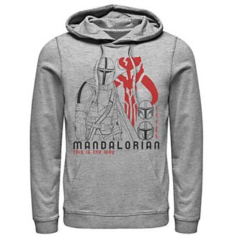 Men's Star Wars The Mandalorian This Is The Way Line Art Hoodie
