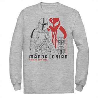 Men's Star Wars The Mandalorian This Is The Way Line Art Tee