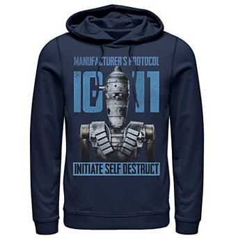 Men's Star Wars The Mandalorian IG-11 Manufacturer's Protocol Hoodie