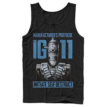 Men's Star Wars The Mandalorian IG-11 Manufacturer's Protocol Tank Top