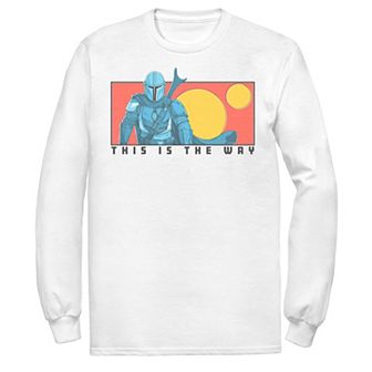 Men's Star Wars The Mandalorian This Is The Way Cartoon Panel Tee