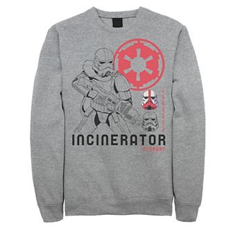 Men's Star Wars The Mandalorian Incinerator Trooper Line Art Sweatshirt