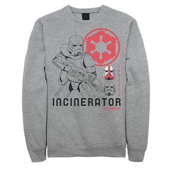 Men's Star Wars The Mandalorian Incinerator Trooper Line Art Sweatshirt