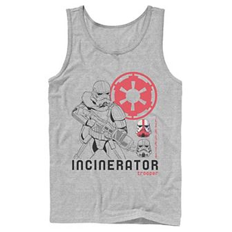 Men's Star Wars The Mandalorian Incinerator Trooper Line Art Tank Top