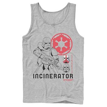 Men's Star Wars The Mandalorian Incinerator Trooper Line Art Tank Top