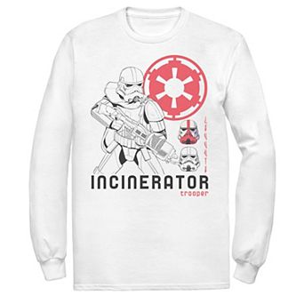 Men's Star Wars The Mandalorian Incinerator Trooper Line Art Tee