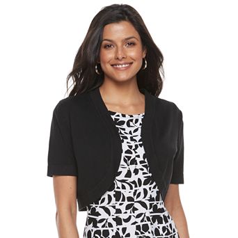 Women's Nina Leonard Open-Front Crop Bolero
