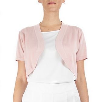 Women's Nina Leonard Open-Front Crop Bolero