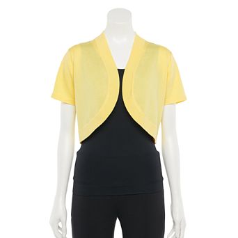 Women's Nina Leonard Open-Front Crop Bolero