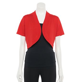 Women's Nina Leonard Open-Front Crop Bolero