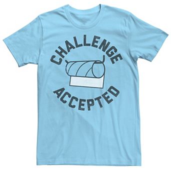 Men's Toilet Paper Challenge Accepted Humor Tee
