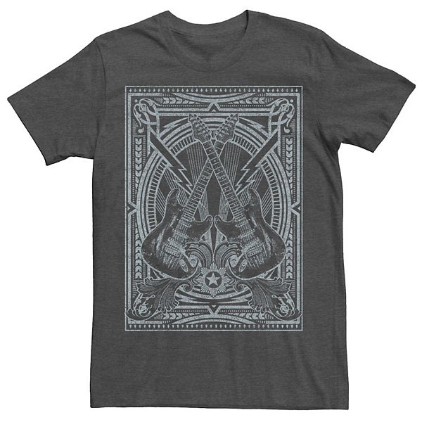 Men's Cross Guitars Distressed Poster Tee