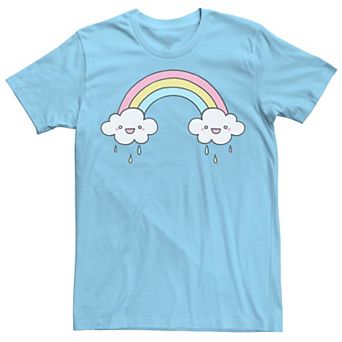 Men's Rainbow Rain Cloud Smiles Tee