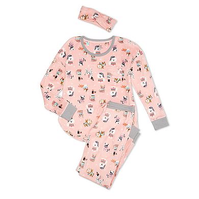 Women's & Petite Cuddl Duds® Fleece Pajama Top, Pajama Pants & Headband Set