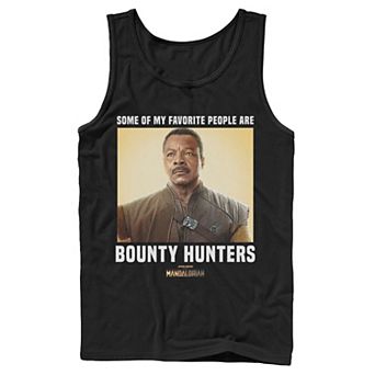 Men's Star Wars The Mandalorian Favorite People Are Bounty Hunters Tank Top