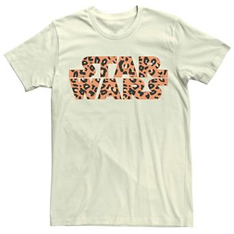 Men's Star Wars Basic Logo Cheetah Print Fill Tee