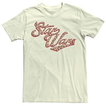 Men's Star Wars Cursive Cheetah Fill Logo Tee