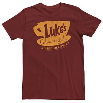 Men's Gilmore Girls Luke's Stars Hollow, CT Distressed Sign Tee