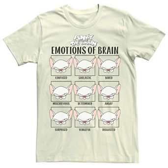 Men's Pinky And The Brain Emotions Of Brain Box Up Tee
