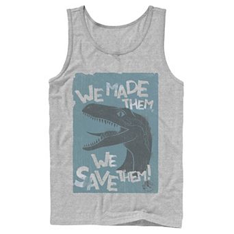 Men's Jurassic World 2 "We Made Them, We Save Them!" Tank Top