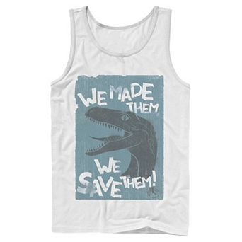 Men's Jurassic World 2 "We Made Them, We Save Them!" Tank Top