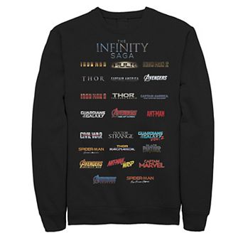 Men's Marvel The Infinity Saga Film Logo Stack Sweatshirt