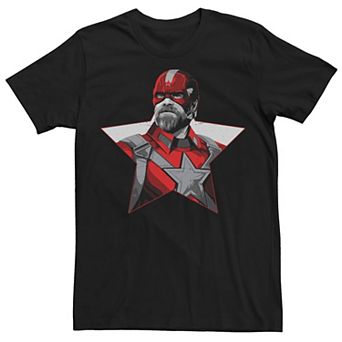 Men's Marvel Black Widow Red Guardian Star Portrait Tee