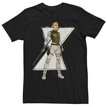 Men's Marvel Black Widow Yelena Belova Comic Style Portrait Tee