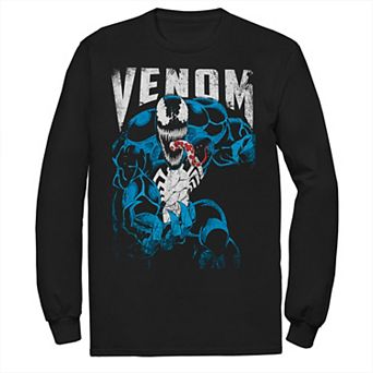 Men's Marvel Venom Bloody Tongue Out Distressed Tee
