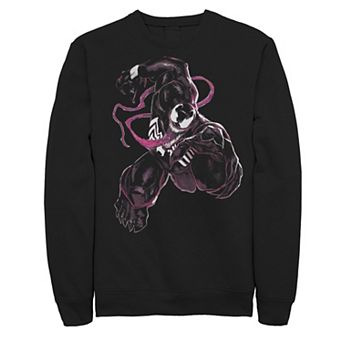 Men's Marvel Venom Action Pose Tongue Sweatshirt