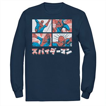 Men's Marvel Spider-Man Kanji Comic Illustration Tee