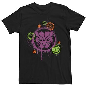 Men's Marvel Black Panther Paint Splatter Halloween Tee