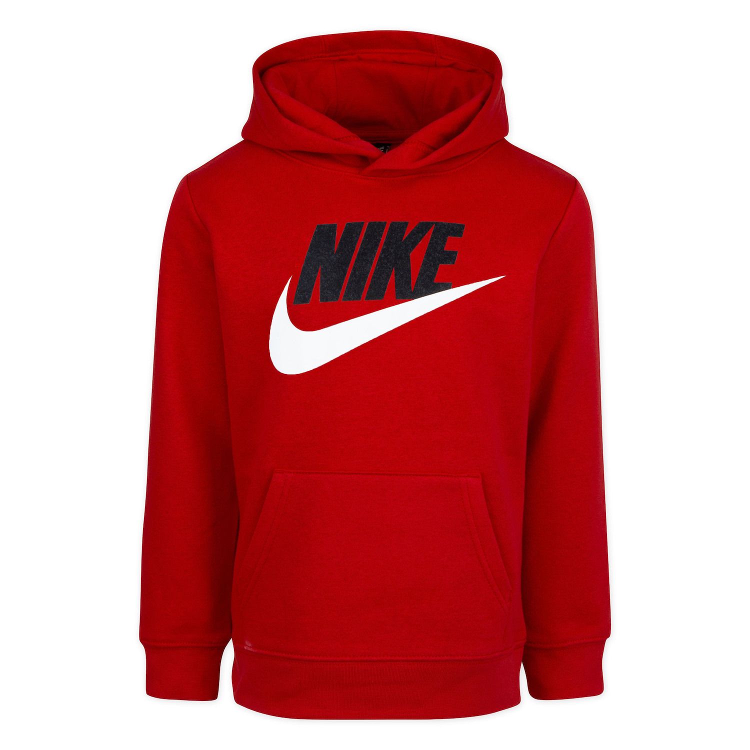 boys red nike hoodie