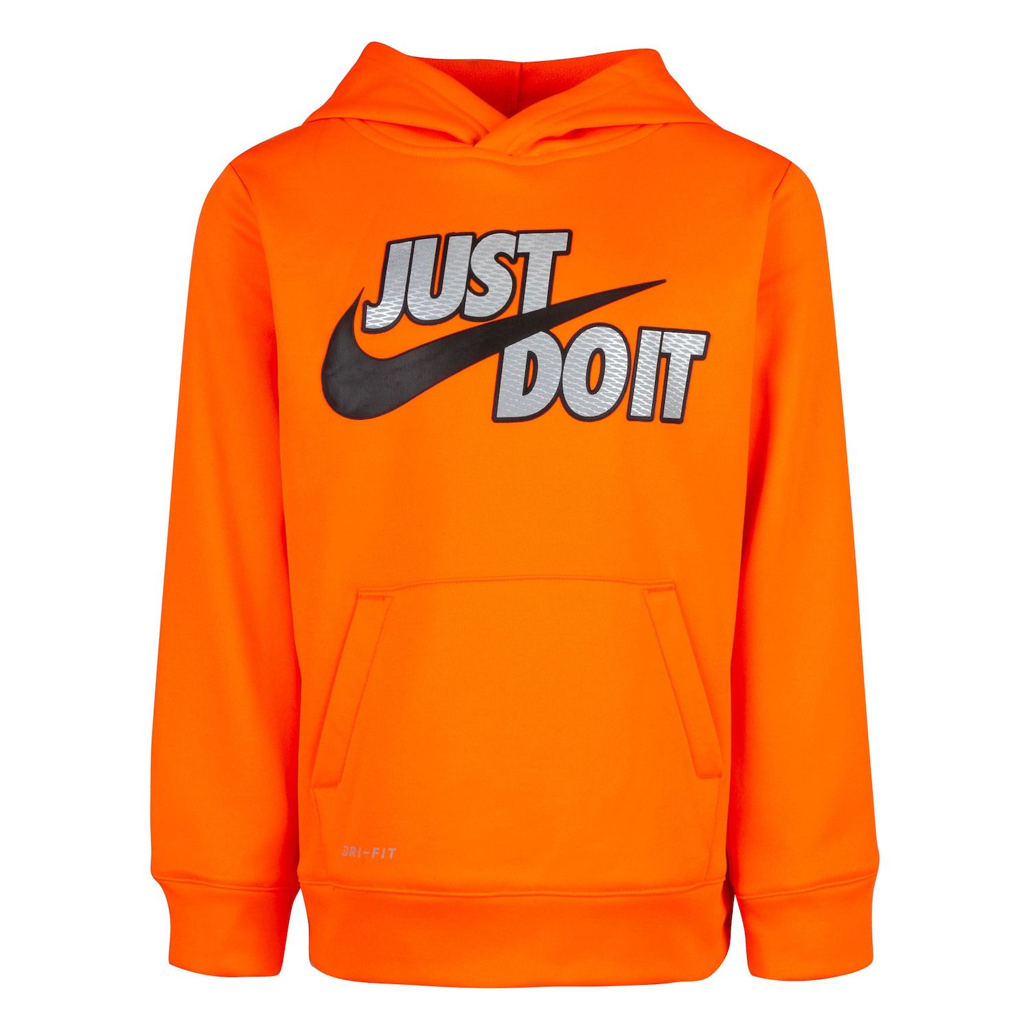 orange nike pullover hoodie