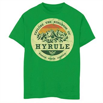 Boys 8-20 The Legend Of Zelda Explore The Kingdom Of Hyrule Distressed Portrait Graphic Tee