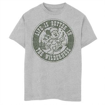 Disney's Mickey & Friends Boys 8-20 Life Is Better In The Wilderness Graphic Tee