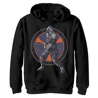 Boys 8-20 Marvel Black Widow Taskmaster Logo Overlay Graphic Fleece Pullover