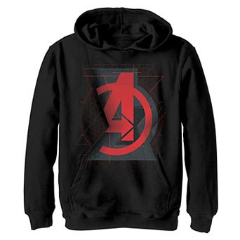 Boys 8-20 Marvel Black Widow Avengers Logo Graphic Fleece Pullover