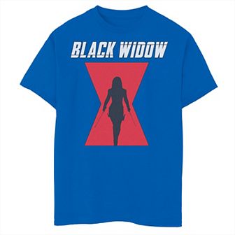 Boys 8-20 Marvel Black Widow Logo Silhouette Graphic Tee