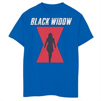 Boys 8-20 Marvel Black Widow Logo Silhouette Graphic Tee