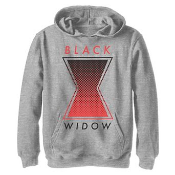 Boys 8-20 Marvel Black Widow Halftone Logo Graphic Fleece Pullover