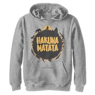 Disney's The Lion King Boys 8-20 The Circle Of Life Earth Poster Graphic Fleece Pullover