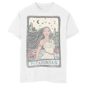 Disney's Pocahontas Boys 8-20 Fierce Colorful Pose Poster Graphic Tee
