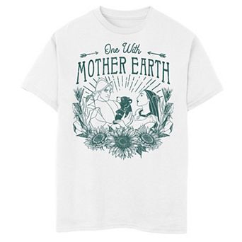 Disney's Pocahontas Boys 8-20 One With Mother Earth Graphic Tee