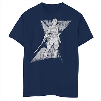 Boys 8-20 Marvel Black Widow Yelena Distressed Logo Graphic Tee