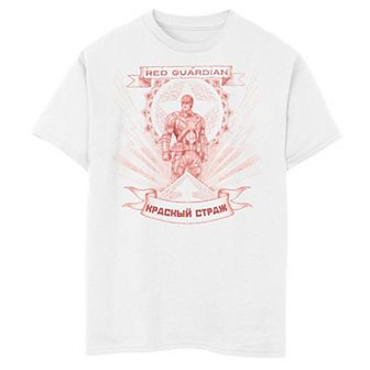 Boys 8-20 Marvel Black Widow Red Guardian Sketch Graphic Tee