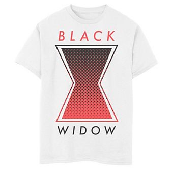 Boys 8-20 Marvel Black Widow Halftone Logo Graphic Tee