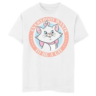 Disney's Aristocats Boys 8-20 Marie Everybody Wants To Be A Cat Graphic Tee